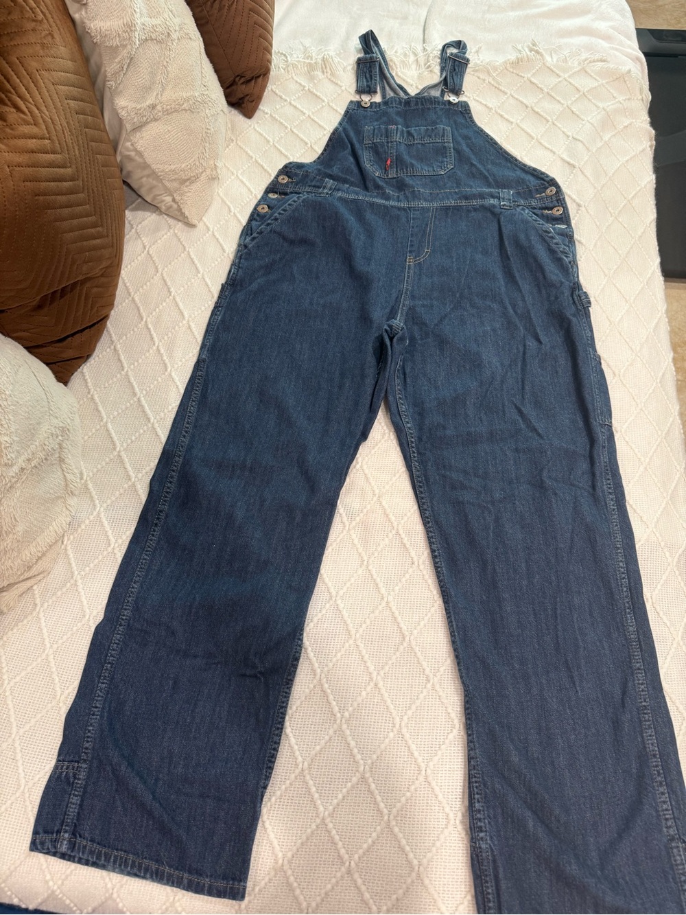 Dickies Women Dark Blue Denim Overalls size L